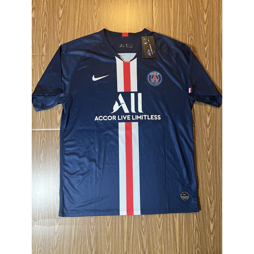 Nike PSG Mbappe #7 Home Jersey 2019 2020 Blue Dri-Fit Size 4XL New Futbol Soccer